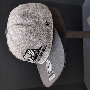 '47 Brand Gray California Republic Flat Bill, Snapback Hat.